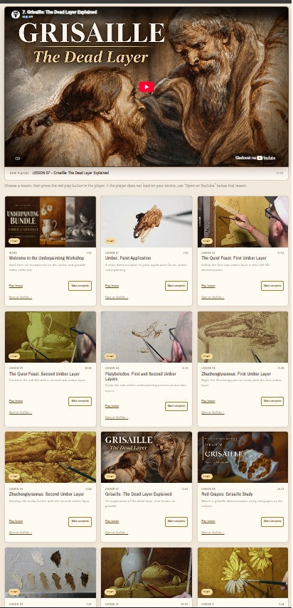 M8 Underpainting Bundle — Umber & Grisaille Masterclass