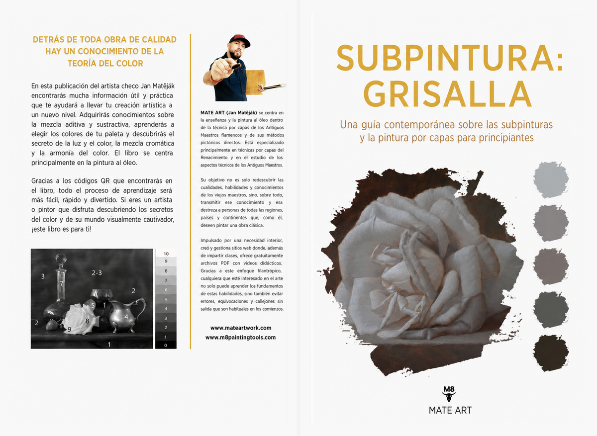 Cubierta completa del libro Subpintura Grisalla de Jan Matejak